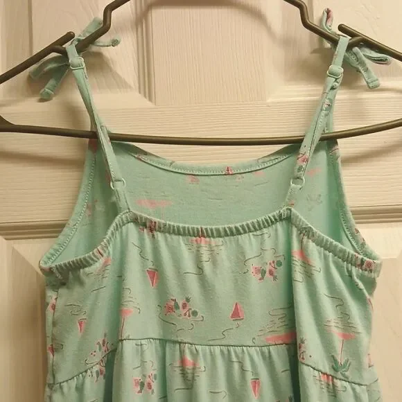 🩷CAT & JACK SIZE M 7/8 Mint Green GIRLS Sundress - Picture 6 of 7